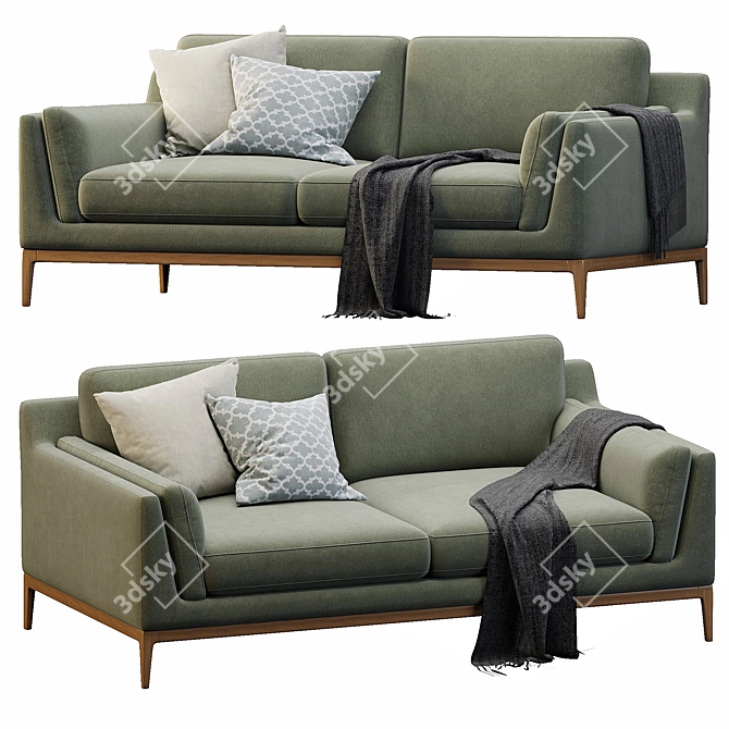 Modern Designer Sofa Model 3D model image 3