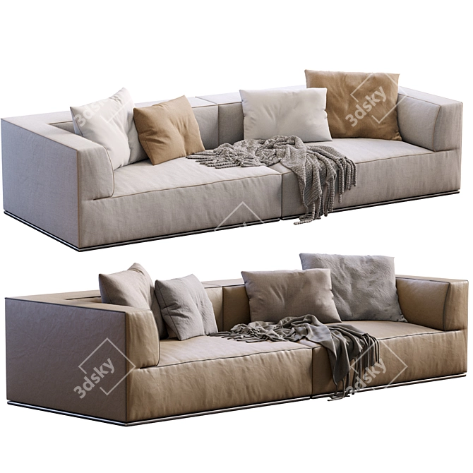 Elegant Flexform Perry Sofa Relax 3D model image 4