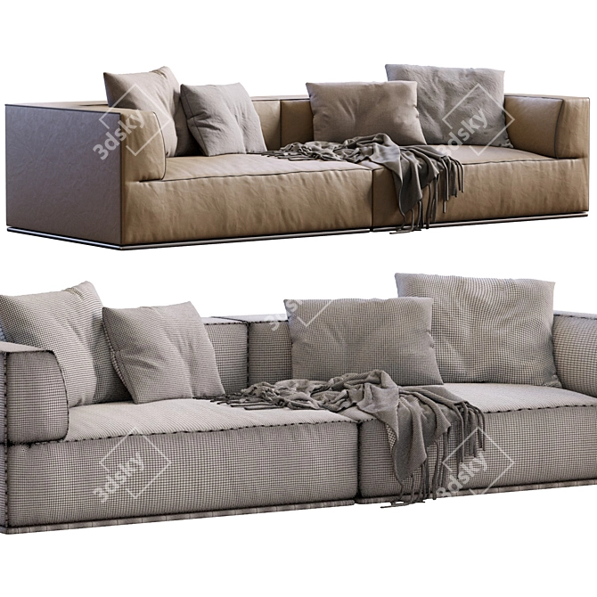 Elegant Flexform Perry Sofa Relax 3D model image 5