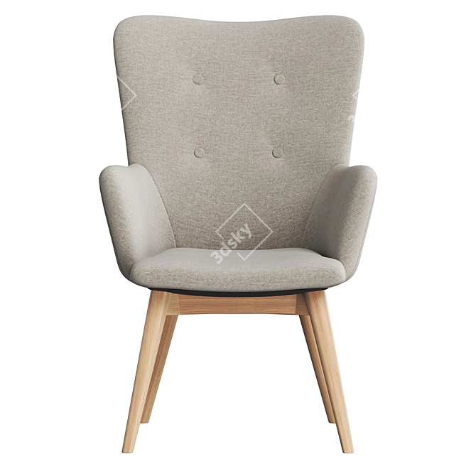 Boston Armchair Set 2017 Model 3D model image 2