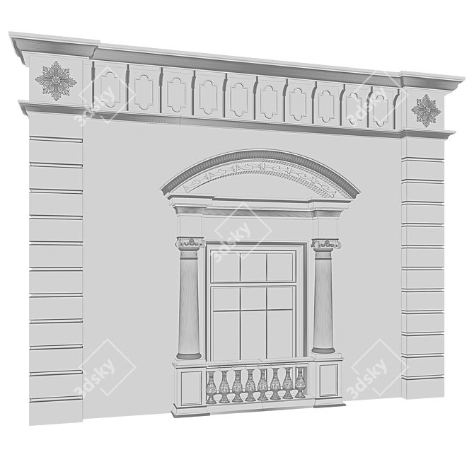 Classic Facade Element: cm 3D model image 4