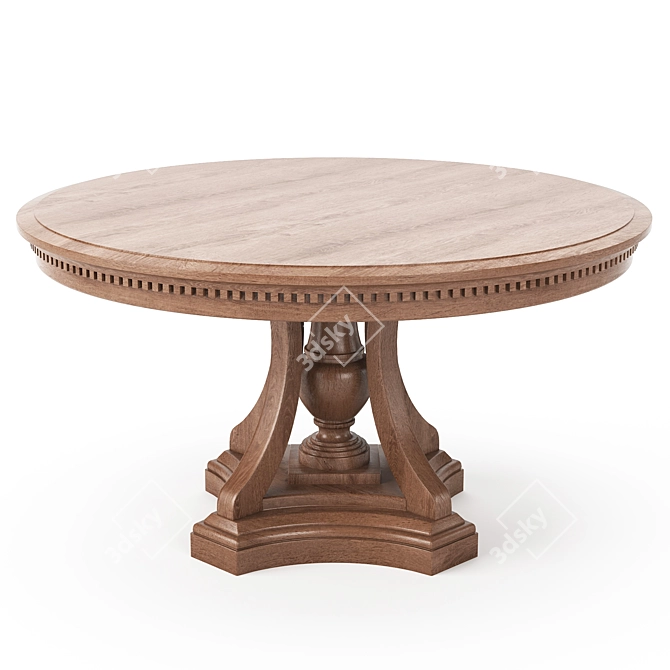  St. James Round Dining Table 3D model image 2