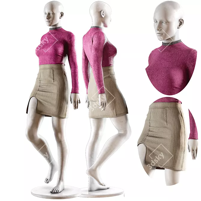 Fashion Mannequin Set '13 3D model image 3