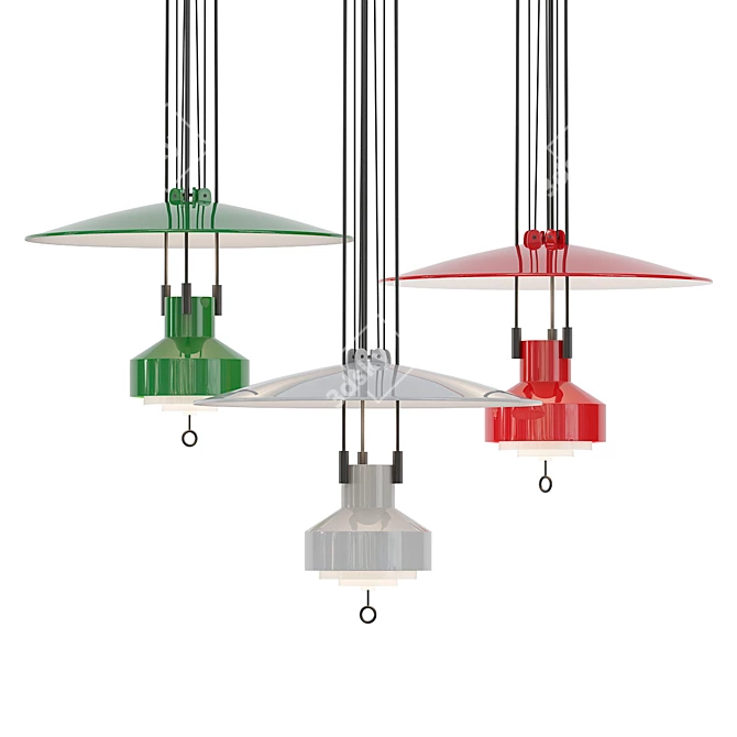 Sleek Contemporary Tobias Design Lamp 3D model image 1