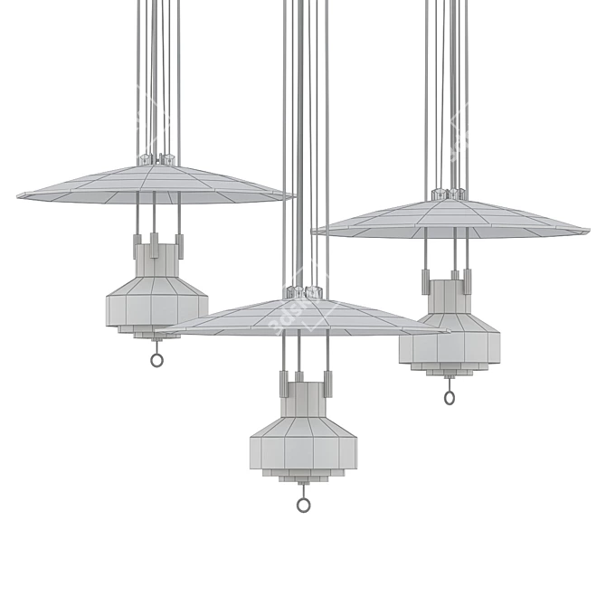 Sleek Contemporary Tobias Design Lamp 3D model image 2