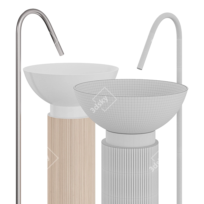 MOMA Design Floor Sink 3D model image 2