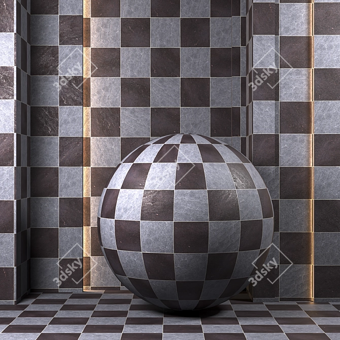 Luxury Tile Pattern Collection 3D model image 2