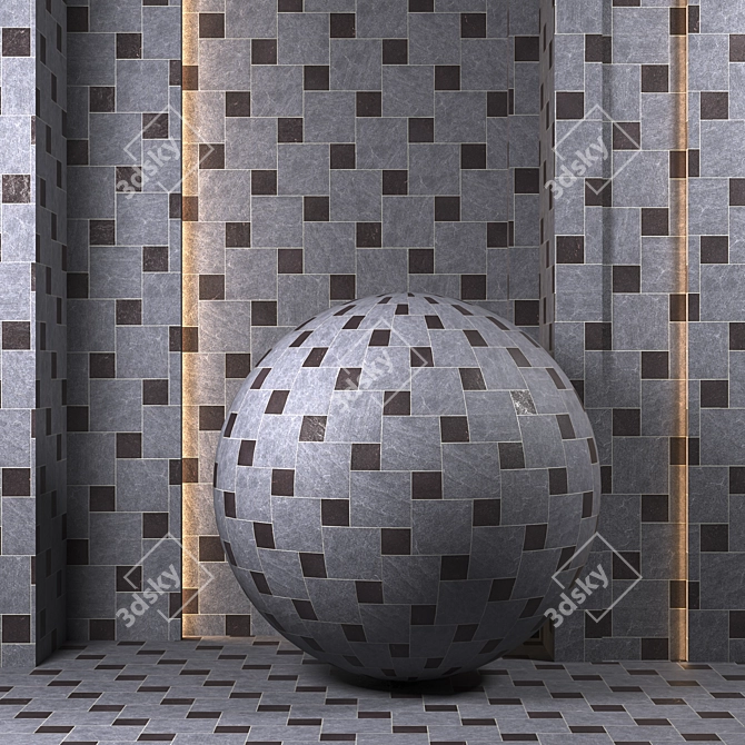 Luxury Tile Pattern Collection 3D model image 3