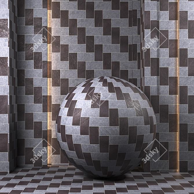 Luxury Tile Pattern Collection 3D model image 5