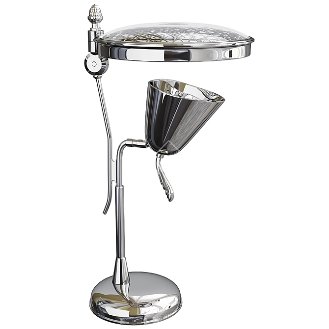 Reflect Silver Table Lamp 3D model image 1
