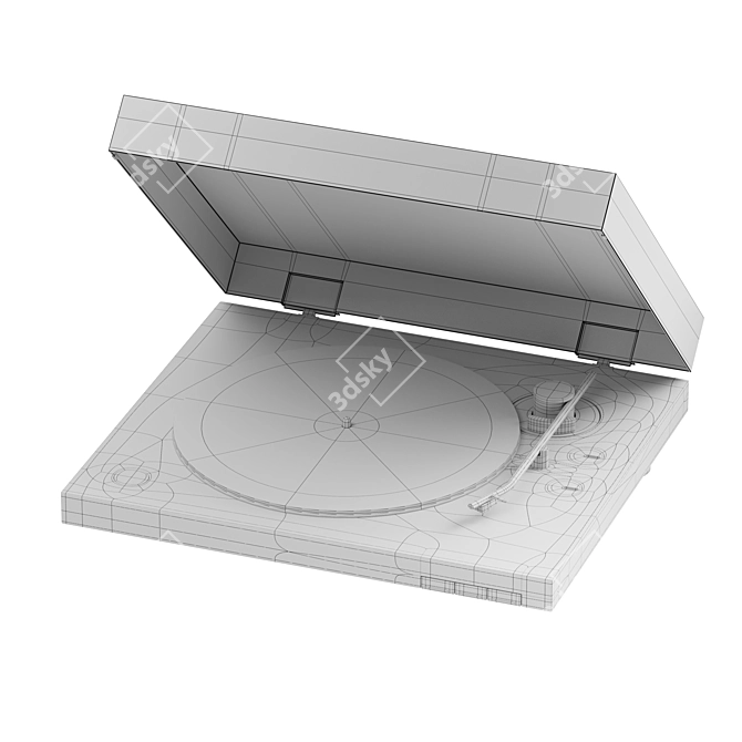 Interactive Vinyl Turntable Experience 3D model image 6