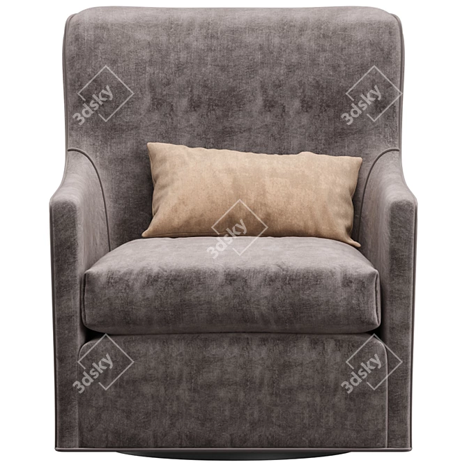 Modern Swivel Lounge Chair 3D model image 2