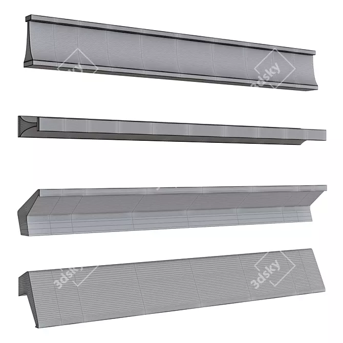 Eureka Furniture Handle Set - Various Sizes and Finishes 3D model image 4