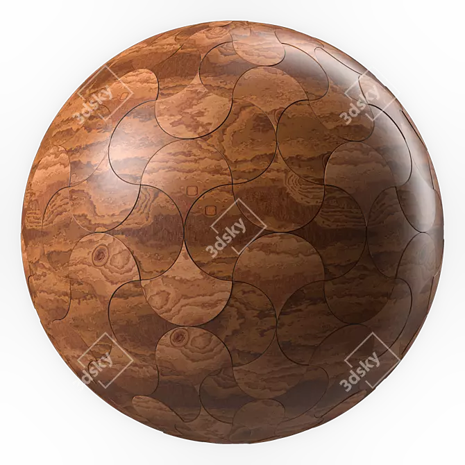 PBR Parquet Wood 4k textures 3D model image 4