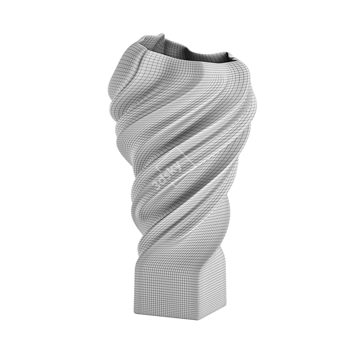 Squall Porcelain Vase Collection 3D model image 5