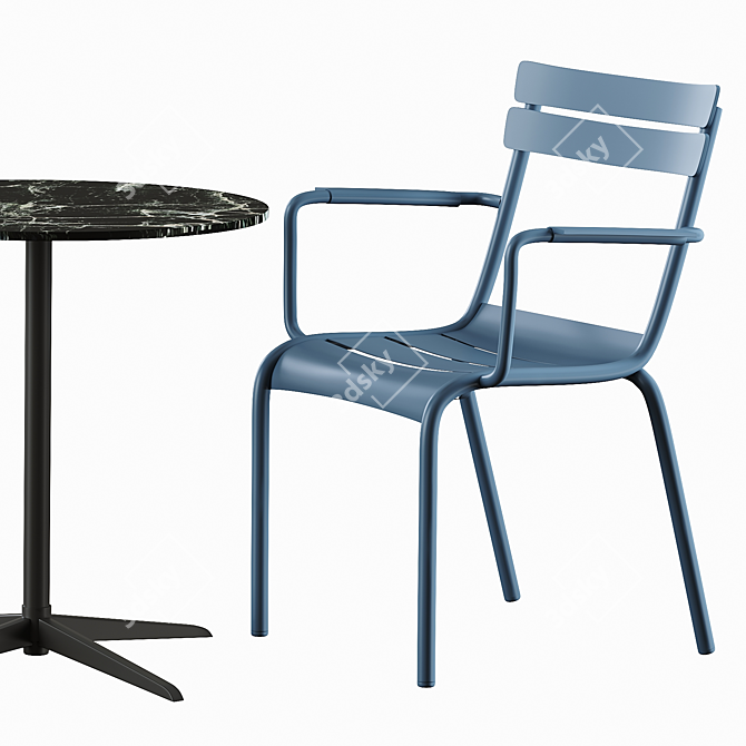 Replica Fermob Luxembourg Dining Table 3D model image 3