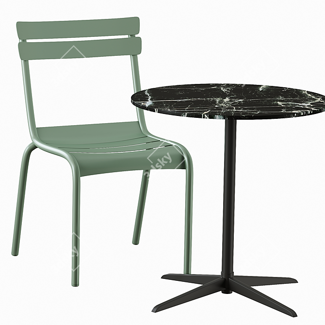 Replica Fermob Luxembourg Dining Table 3D model image 4