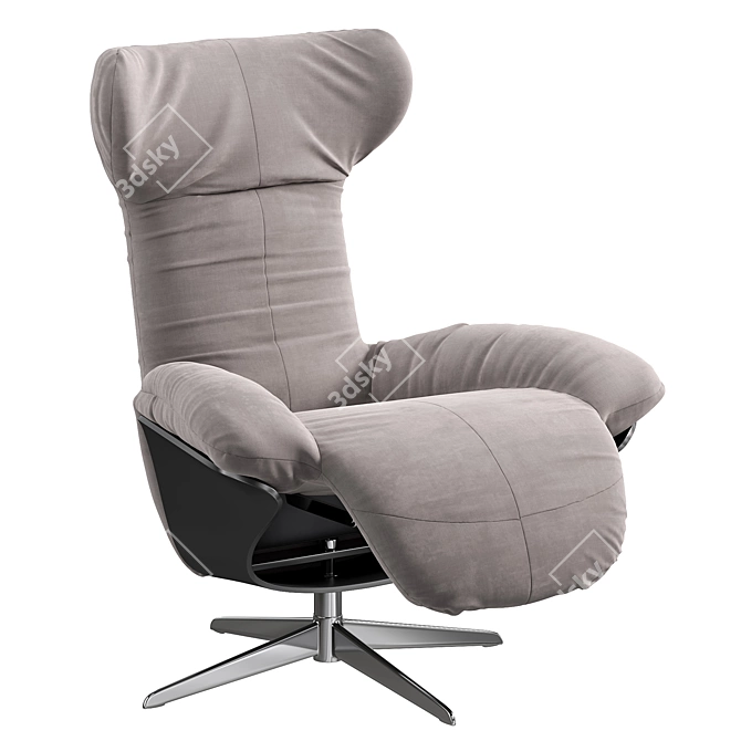 Natuzzi Ilia Armchair: 2015 Design 3D model image 2