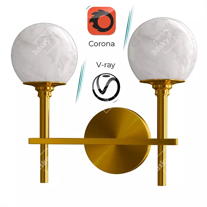 Elegant MARELL Collection Lamps 3D model image 1