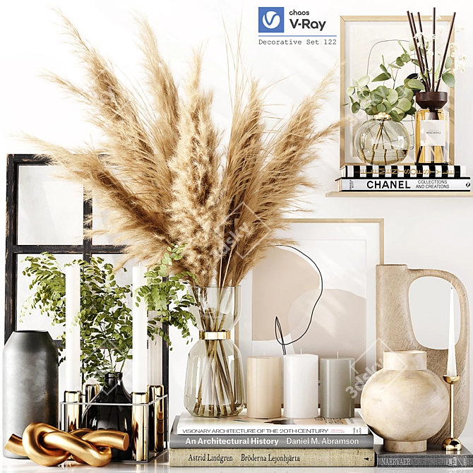Premium Decor Set 3D Model 3D model image 1