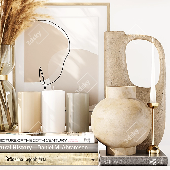 Premium Decor Set 3D Model 3D model image 3