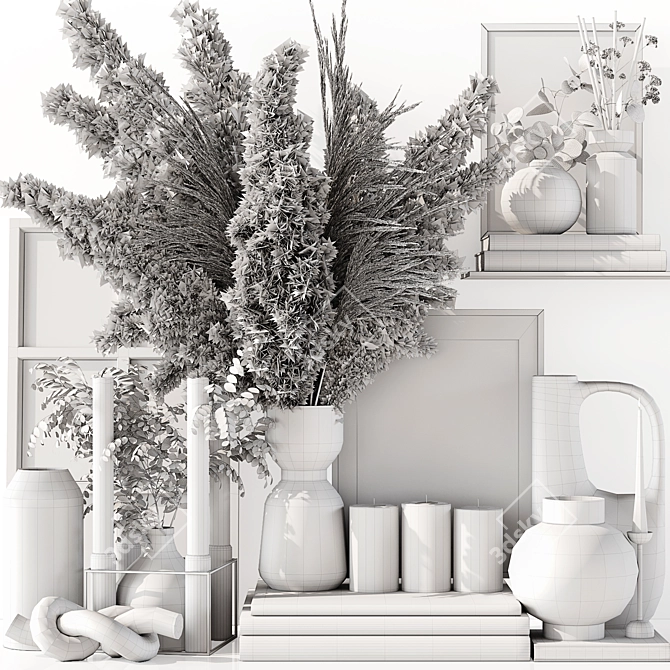 Premium Decor Set 3D Model 3D model image 7
