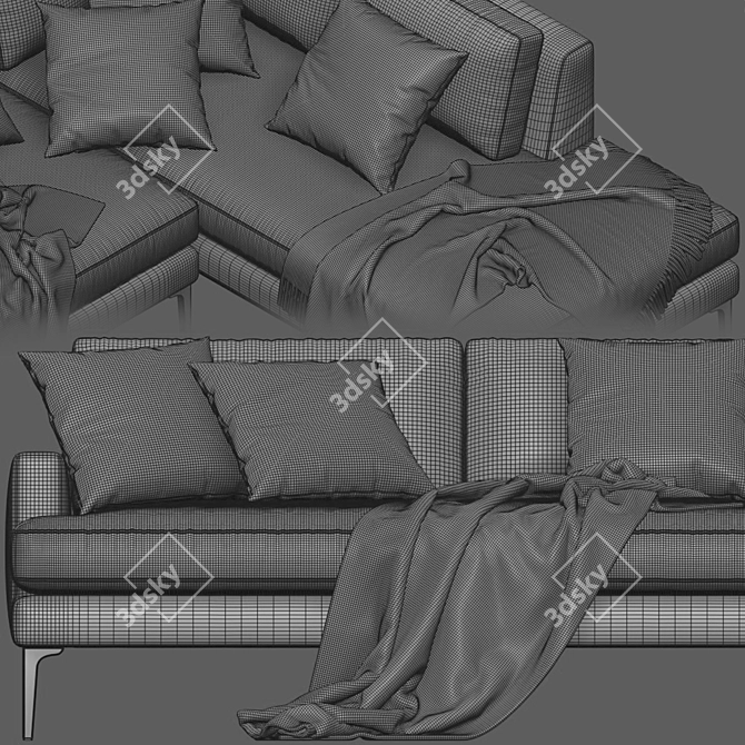Andes Terminal Chaise Sofa 3D Model 3D model image 5