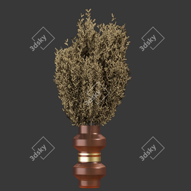 Premium Dried Flower Bouquet 3D 3D model image 5