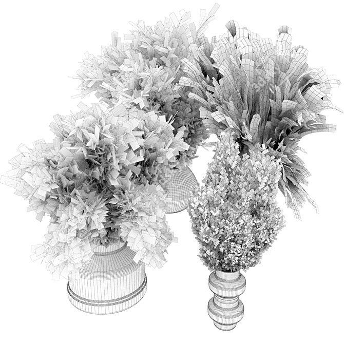 Premium Dried Flower Bouquet 3D 3D model image 6