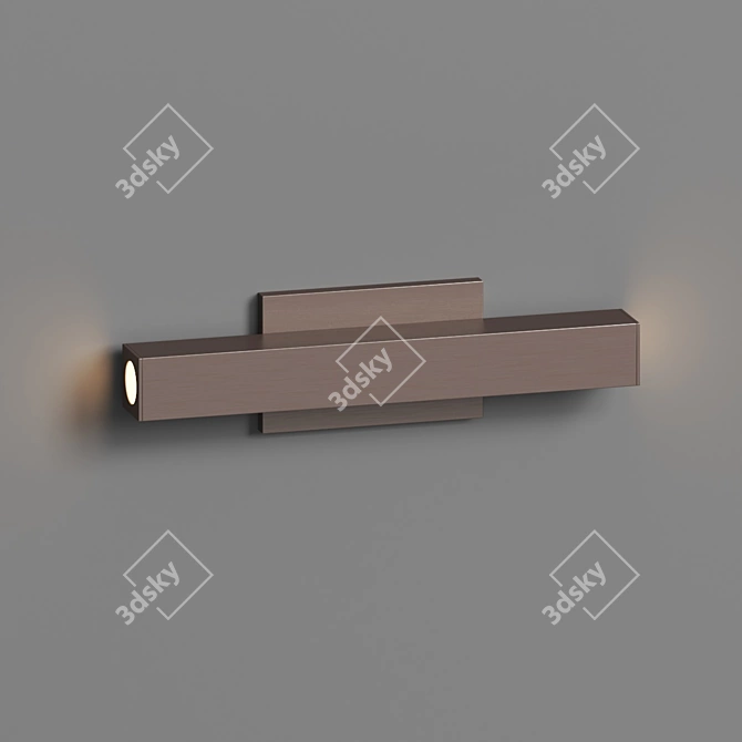 Sleek Chara Outdoor Wall Sconce 3D model image 2