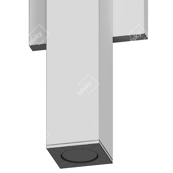 Sleek Chara Outdoor Wall Sconce 3D model image 5