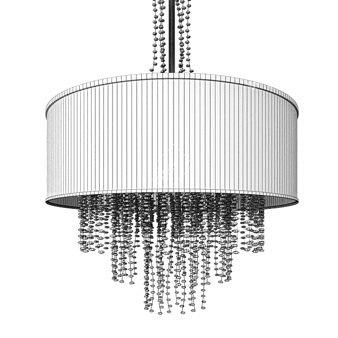 Elegant MILOSH Gold Chandelier 3D model image 2