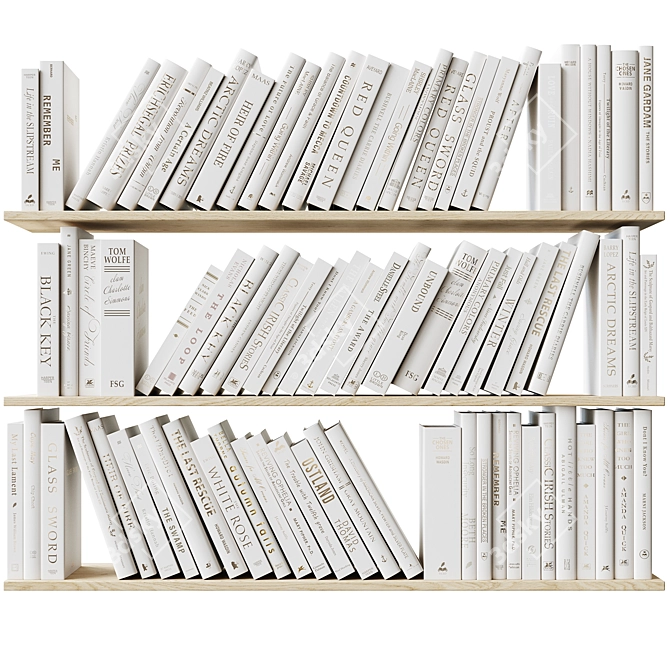 Deluxe Book Collection Set 3D model image 3