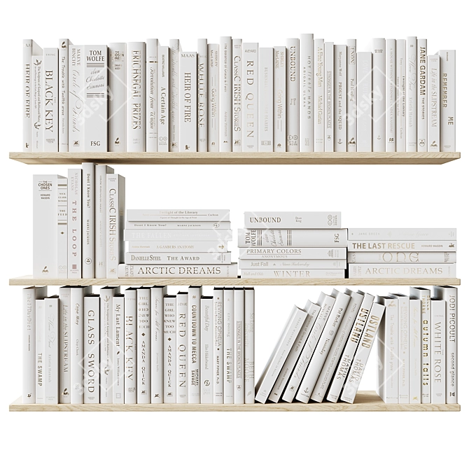 Deluxe Book Collection Set 3D model image 4