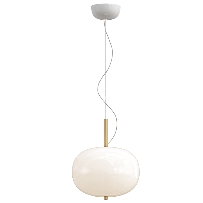 Modern LED Pendant Light Fixture 3D model image 1