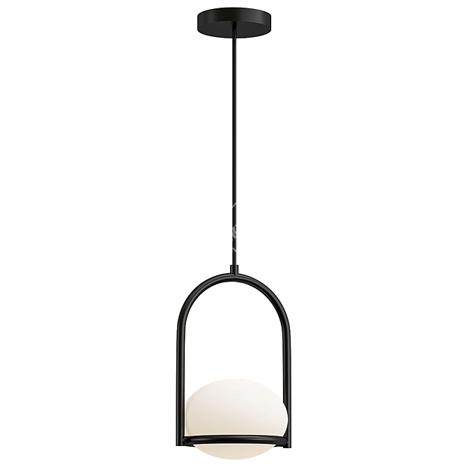 Modern Coco Single Pendant Light 3D model image 1