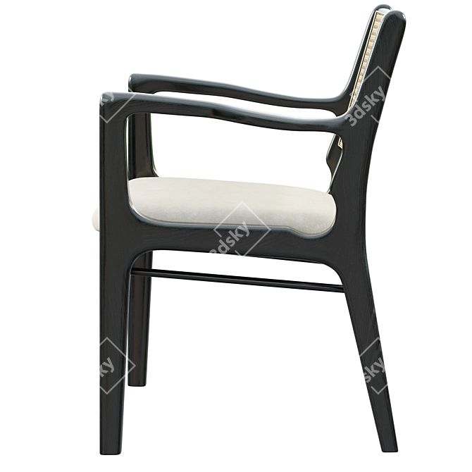 Gemma M1084 Cpa Beech Wood Chair 3D model image 3