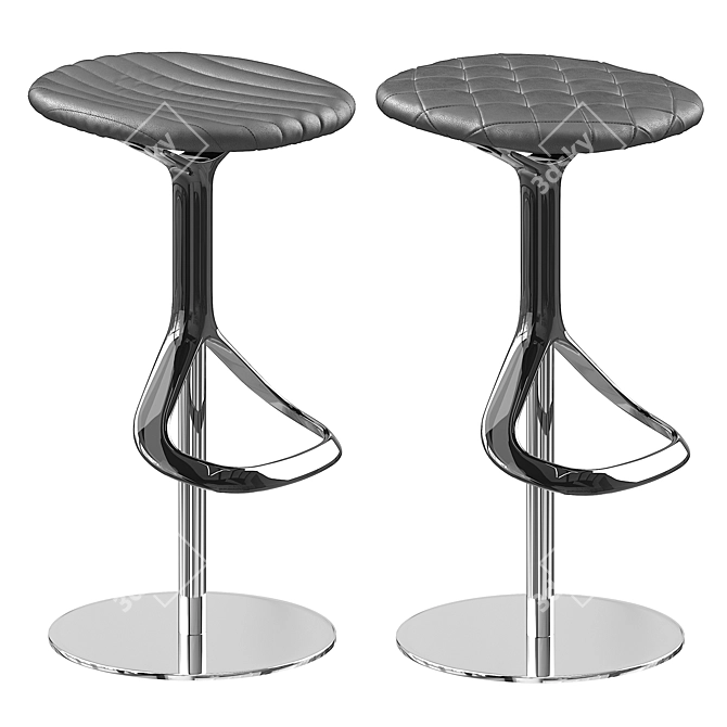 Swivel Lox Barstool with Height Adjustment 3D model image 1