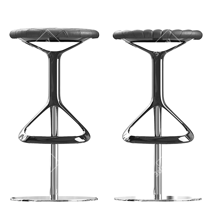 Swivel Lox Barstool with Height Adjustment 3D model image 4