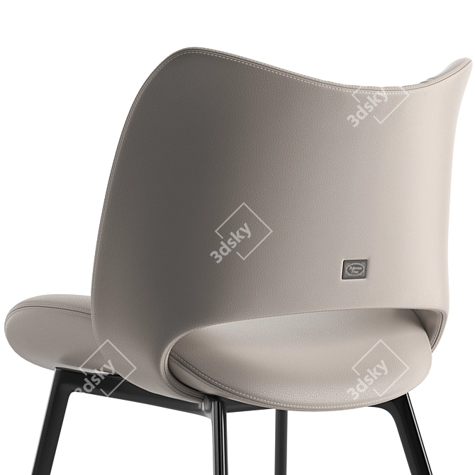 Elegant Poltrona Frau Chair with V-Ray 3D model image 3