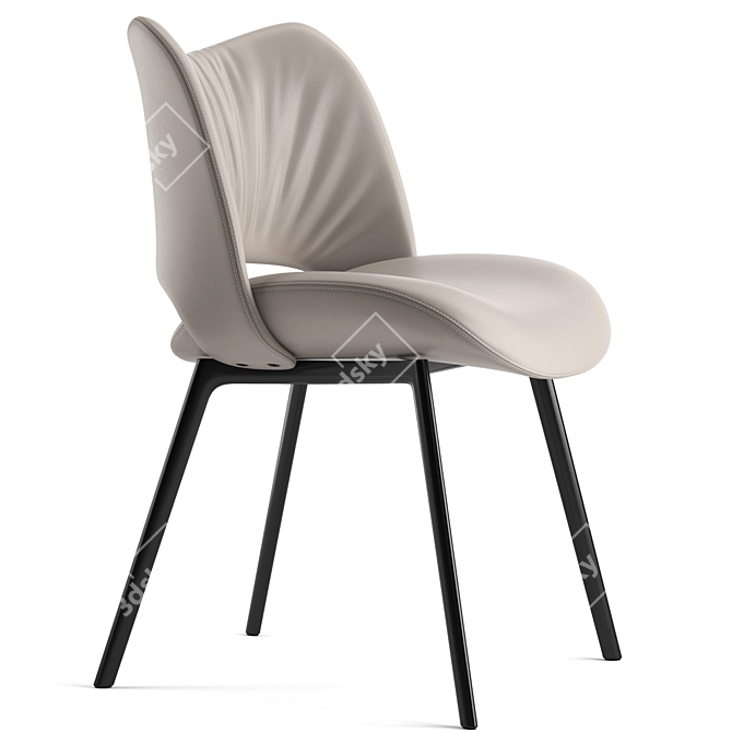 Elegant Poltrona Frau Chair with V-Ray 3D model image 4