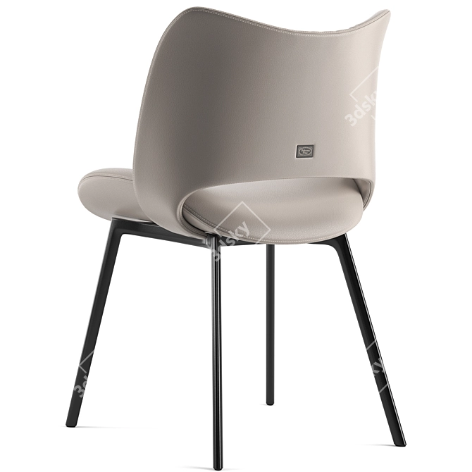 Elegant Poltrona Frau Chair with V-Ray 3D model image 5