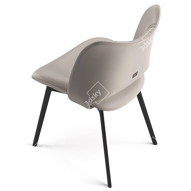 Elegant Poltrona Frau Chair with V-Ray 3D model image 6