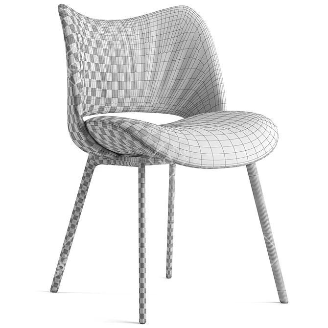 Elegant Poltrona Frau Chair with V-Ray 3D model image 7