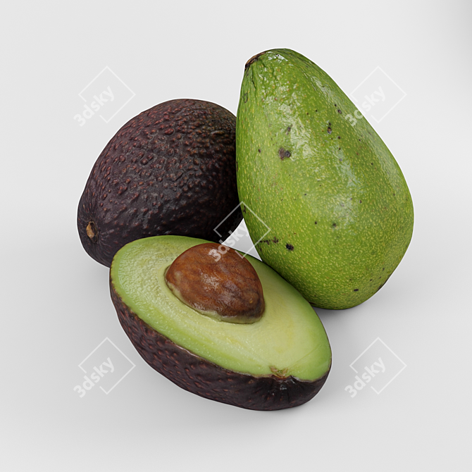 Avocado Duo Special Mix 3D model image 2