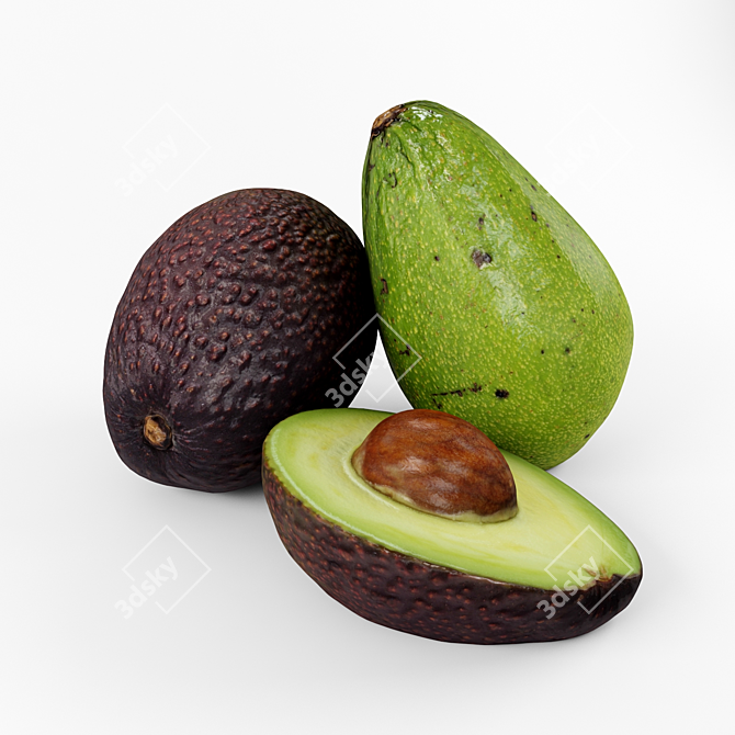 Avocado Duo Special Mix 3D model image 4