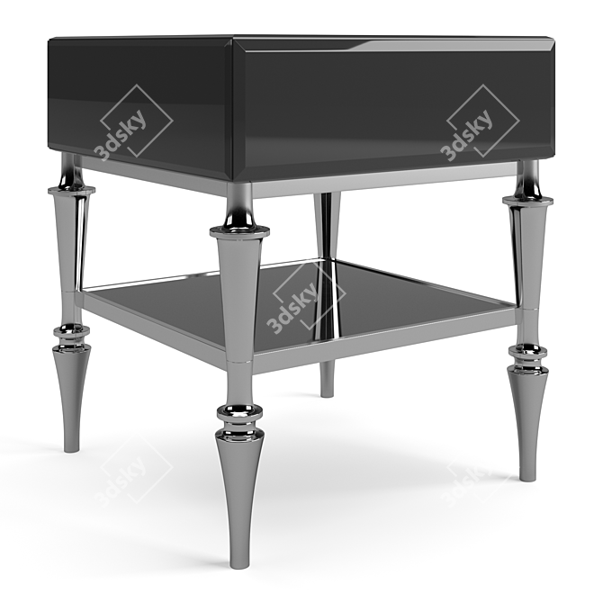 Elegant Ginevra Bedside Tables Set 3D model image 3