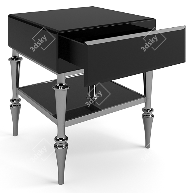 Elegant Ginevra Bedside Tables Set 3D model image 5