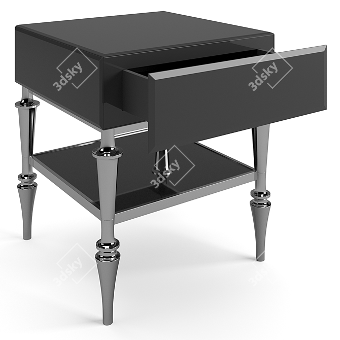 Elegant Ginevra Bedside Tables Set 3D model image 6