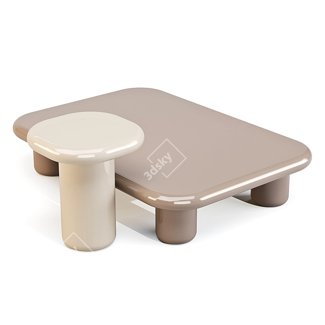 Mogg Bilbao Coffee Tables Set 3D model image 4